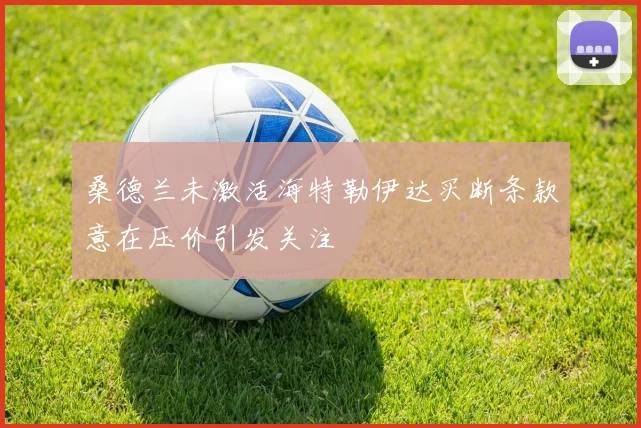 桑德兰未激活海特勒伊达买断条款意在压价引发关注